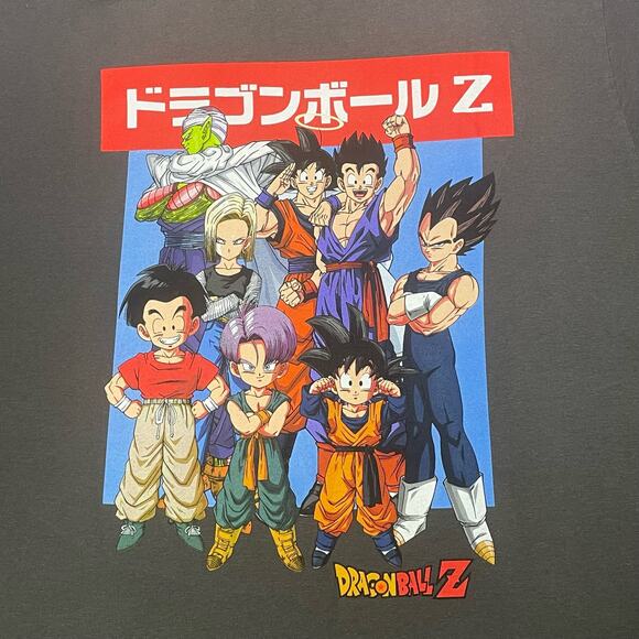DragonBall Z Gray Graphic Tee T Shirt Mens Size Large 42/44 Toei Animation - Picture 3 of 6